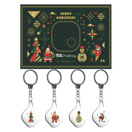 Nutale Christmas Key Finder with App Bluetooth, iOS and Android, Community Search Function, Good Idea for Your Lost Items, Aquarius