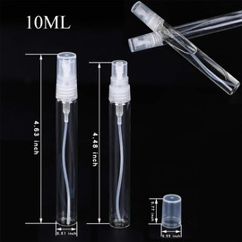 30Pcs 3ml/0.101 Oz Portable Mini Refillable Clear Glass Empty Sprayer Perfume Bottles Cosmetic Atomizers Spray Bottle Container for Travel Party Must Makeup Tool (30Pcs 3ml Glass Perfume Bottles)