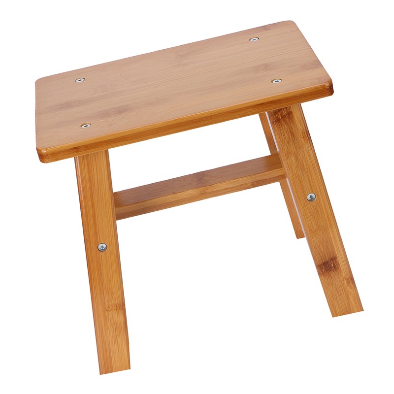 Multipurpose Small Bamboo Stool Low Stool Children Bench for Home