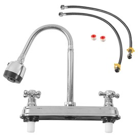 Ieron RV Kitchen Faucet Non-metallic, Flexible Spout for Campers, Motorhomes, Travel Trailers