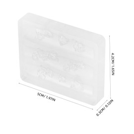 SAFIGLE Flower Nail Art Carving Template for DIY Nail Decoration Durable Reusable Manicure Tools for Unique Designs