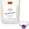 Jackpot Candles Sweet Pea Candle with Ring Inside (Surprise Jewelry
