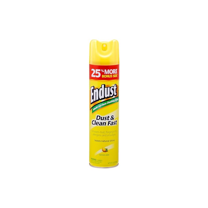 Endust Lemon Zest Multi-Surface Dusting and Cleaning Spray, Lemon Zest,