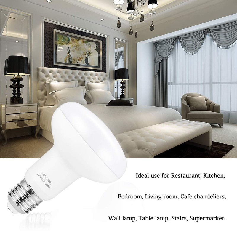 Small frog BR25/R25 Led Can Light Bulbs, 9W Dimmable Flood