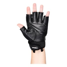 Guantes Cabra Gym Aerofit Negro Mujer Piel