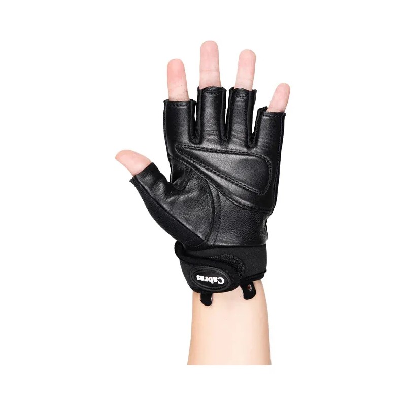 Guantes Cabra Gym Aerofit Negro Mujer Piel