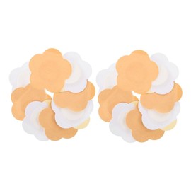 TOVINANNA 100pcs Hot Spun Cloth Acupoint Patch Embellishments for Clothing Plum Blossom Trimming Appliques Blossom Floral Applique Long Leaves Applique Flower Patches Non-Woven Fabric