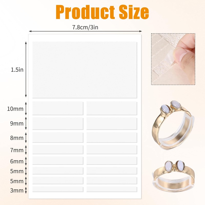 Ring reducer invisible women's and men's ring size adjuster suitable