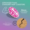 1 x Round Coaster - Cancun Mexico Pink Palm Tree