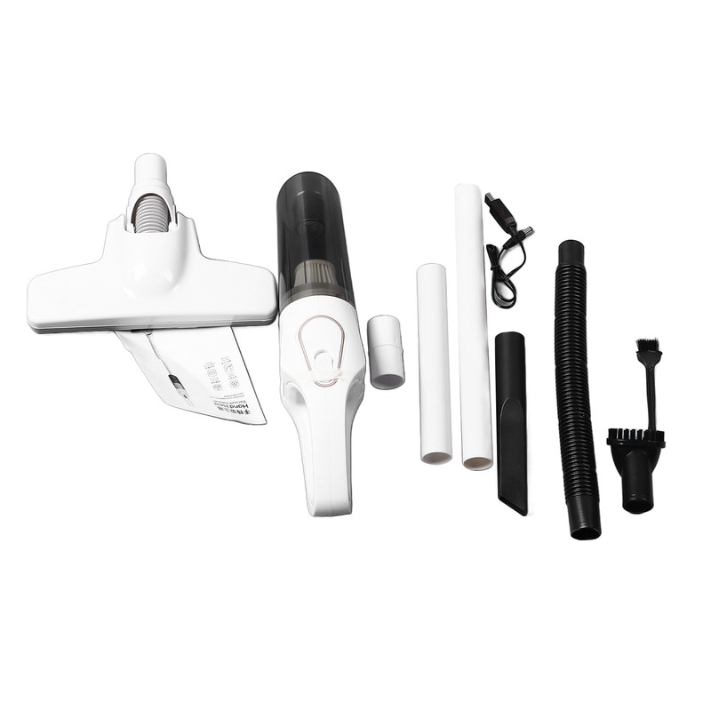 Hand Held Vacuum Cleaner 2000mAh USB Interface White Powerful Cordless