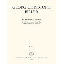 Georg Christoph Biller-St. Thomas Motette-Bariton Voice, Mixed Choir and