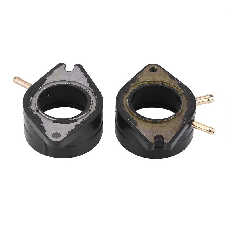 EVGATSAUTO 2 Piece Motorcycle Intake Manifold Carburettor Boot Joint for