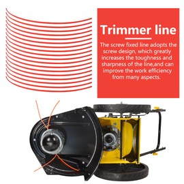 Misimain Trimmer Lines 18.5" Long 0.155" Fit for Cub Cadet for Troy-Bilt for Craftsman for Remington Walk-Behind Wheeled String Trimmers,Replace for 743-0112 for 731-10080 for 490-040-C035(18PCS)