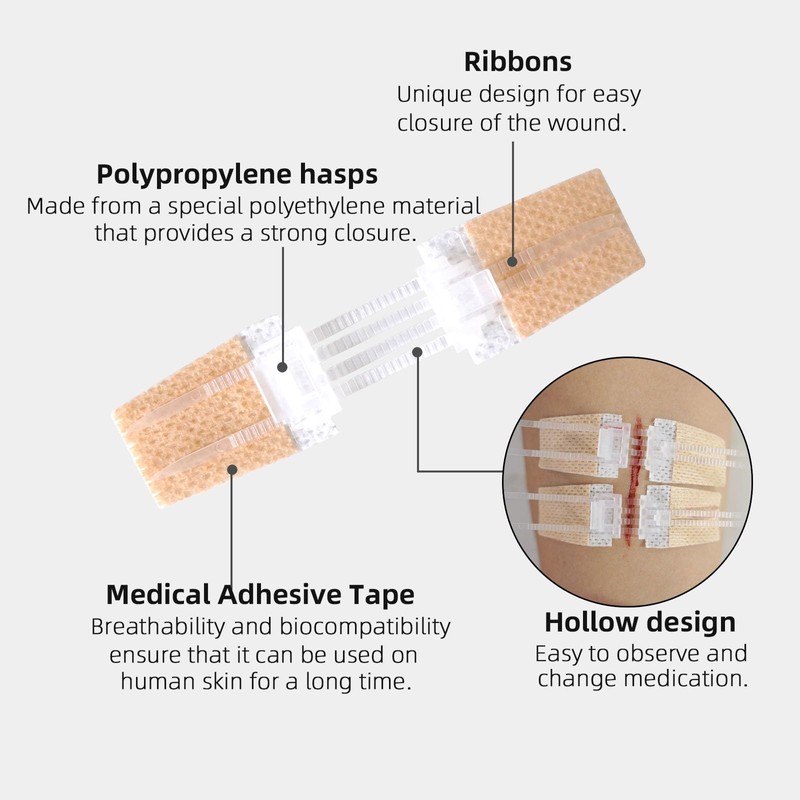 Emergency Wound Closure Strips, Butterfly Band-Aids