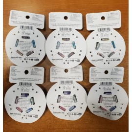 scünci 6 Packs of 5: Scunci Mini 1 Inch Claw Clips Spring Collection (6242/6259) R9P6a