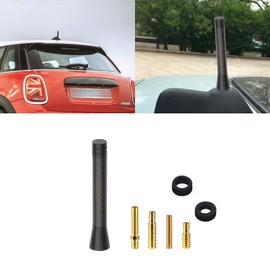 Xotic Tech Car Short Antenna Carbon Fiber Compatible with Mini Cooper All Models & More Other Cars 3"