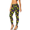 Womens Mardi Gras Leggings New Orleans Carnival Masquerade Mask Print