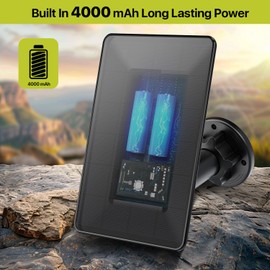 Trail Camera Solar Panel 12V/6V, Built-in 4000mAh Battery IP66 Waterproof, 3W Solar Panel for Cellular Trail Cameras X, X Pro, Pro 3.0, X Gen 2.0 3.0, XB, SK and LM2, Link-Micro-LTE,Flex Series