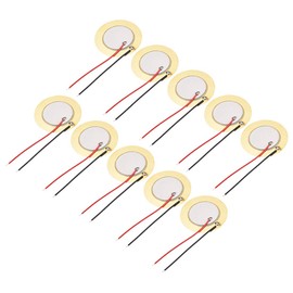 uxcell 10 Pcs Piezo Discs 35mm Acoustic Pickup Transducer Microphone Trigger Element CBG Guitar