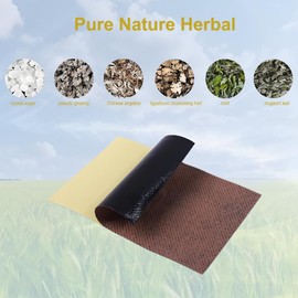 (100pcs) Moxibustion Patches 艾灸贴 Pure Nature Moxa Sticker Foot Pads Chinese Traditional Paste for Neck, Shoulder, Back, Waist, Hand, Feet, Joint, 7 * 10cm, Pack of 10