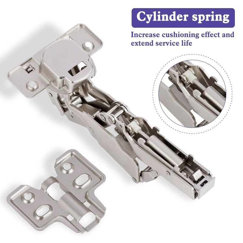 2 Pack 165 Degree Full Overlay Kitchen Cabinet Hinges,Soft Close