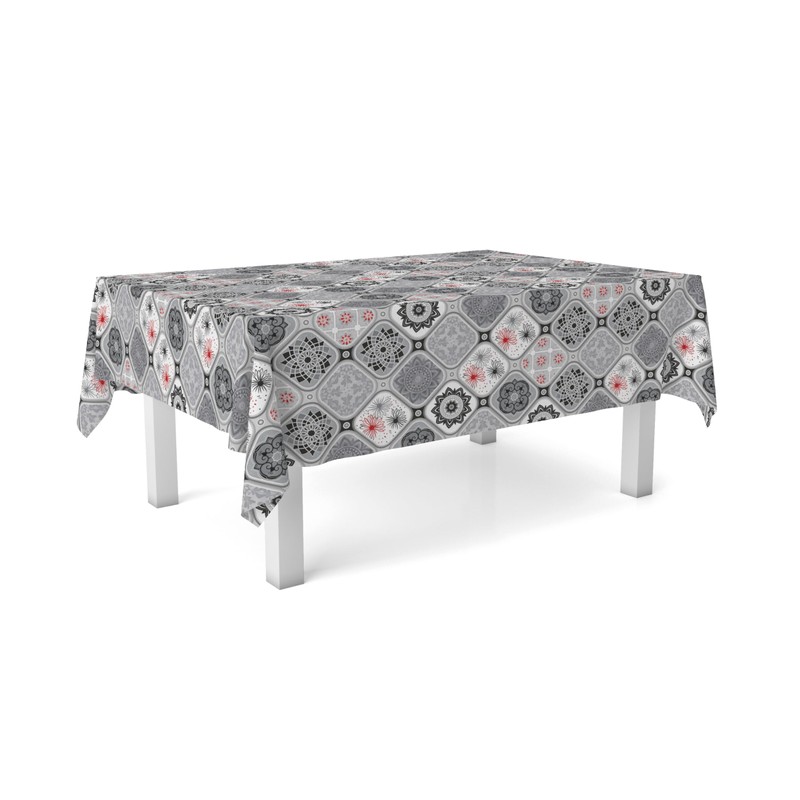 Martina Home JUCAR Oilcloth Tablecloth Grey 250 x 140 cm