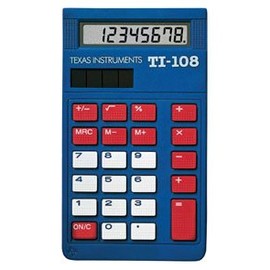 Texas Instruments TI-108 Class Set Calculator for K4, Large Keys, Sol