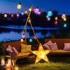 KEDEMAS 25FT Solar Outdoor String Lights, Waterproof LED Patio Lights
