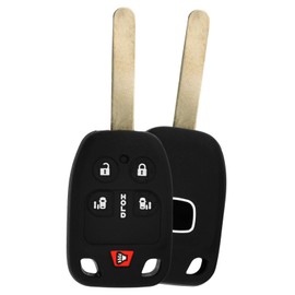 KeyGuardz Keyless Remote Car Key Fob Outer Shell Cover Soft Rubber Case for Honda Odyssey 2011 - 2014 N5F-A04TAA