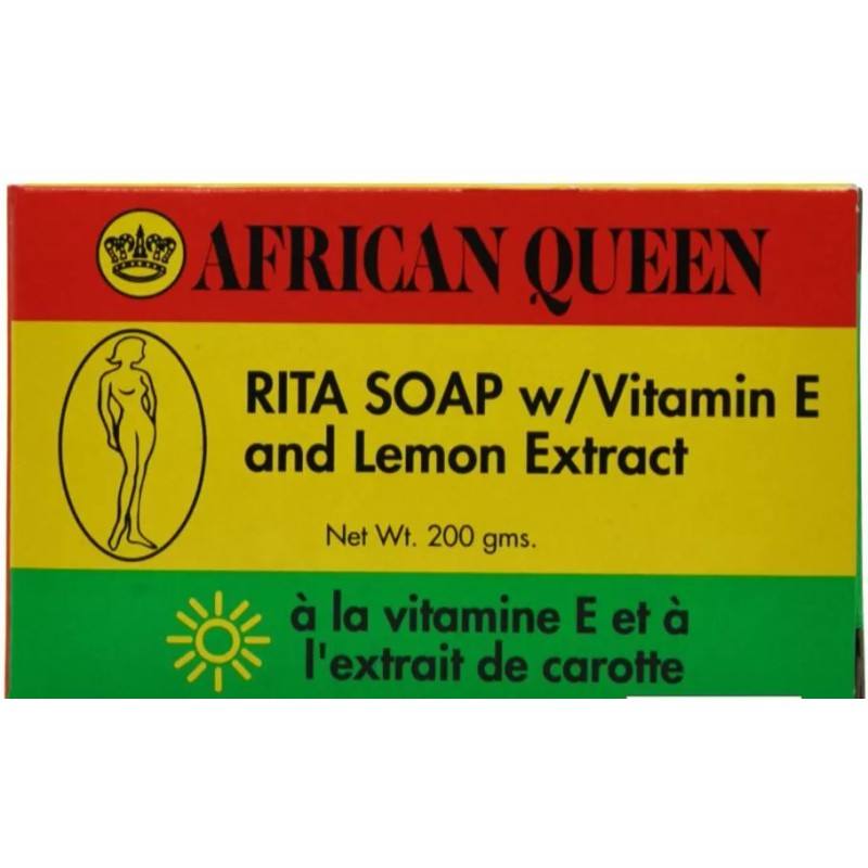 African Queen RITA Soap w/ Vitamin E and Lemon Extract