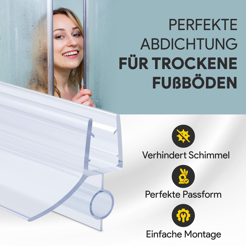Shower Seal PVC Replacement Seal Shower Bathroom Type 18 200