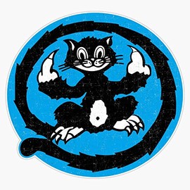 Usn Black Cat Composite Squadron Vc-13 - Wwii Sticker Outdoor Rated Vinyl Sticker Decal for Windows, Bumpers, Laptops or Crafts 5"