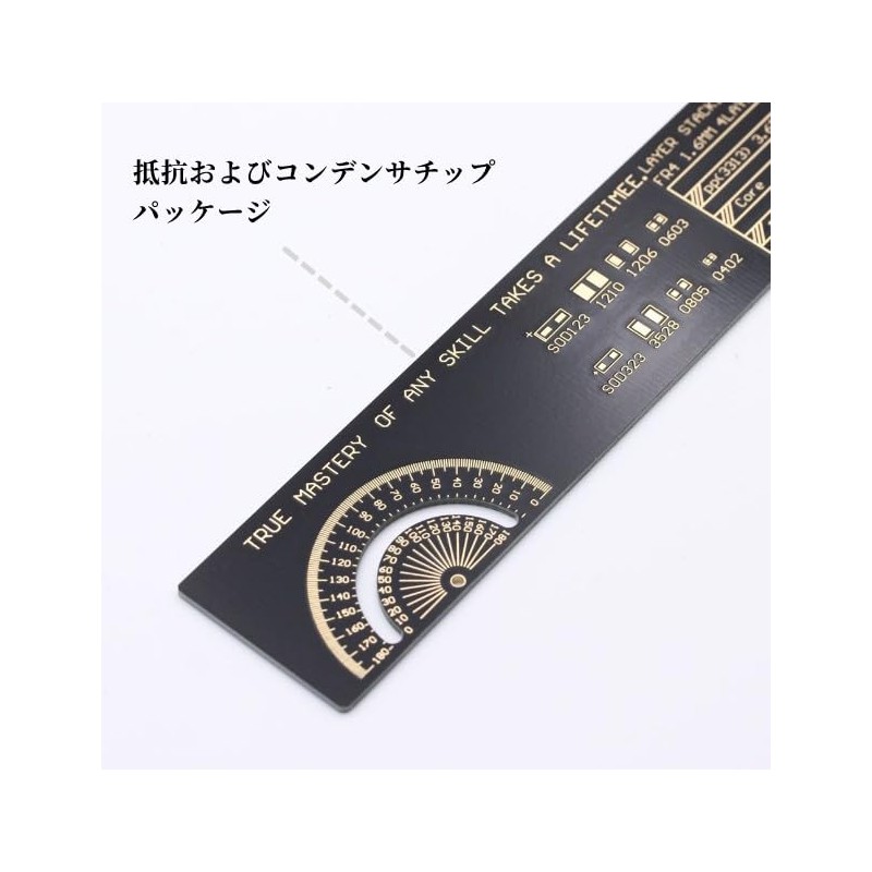 Garosa Multi-functional Ruler, PCB Ruler, Engineering Ruler, PCB Straight Ruler,
