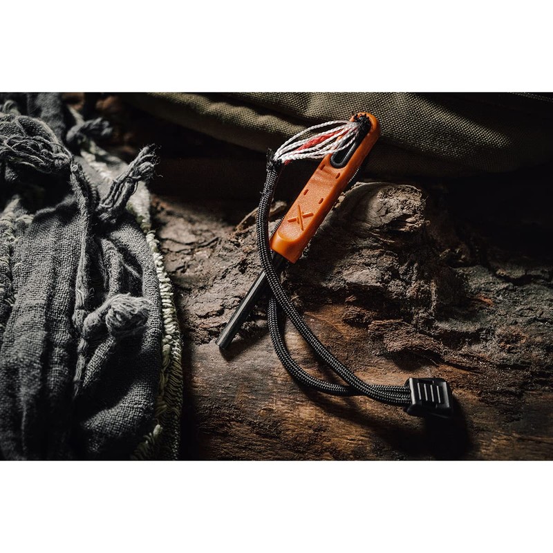 EXOTAC - polySTRIKER Lightweight Ferrocerium Fire Starter with Snap-in Striker