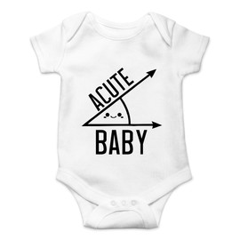 CBTwear - Body de bebé agudo lindo para recién nacido, adorable unisex para niño y niña, cómodo humor, Blanco, 6 meses