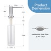 CREA Brushed Nickel Soap Dispenser for Kitchen Sink, Dish Bathroom