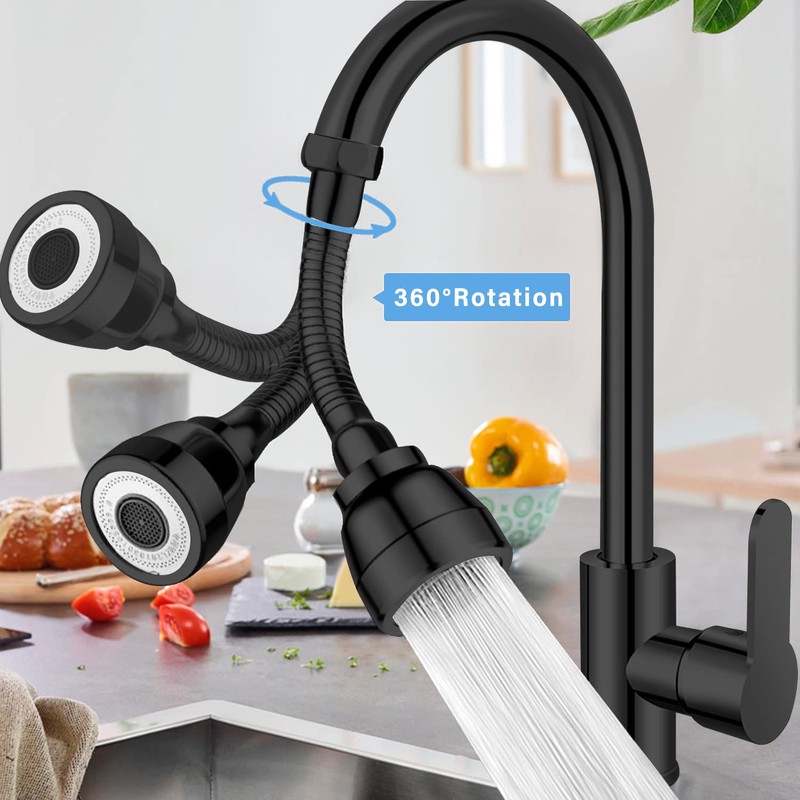 JINYOMFLY 3 Modes Tap Attachment Swivelling, 360° Rotating Multifunctional Tap
