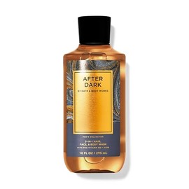 Bath and Body mens 3 in 1 hair face and body wash with vitamin Shower gel (10 fl oz / 295 ml, After dark)