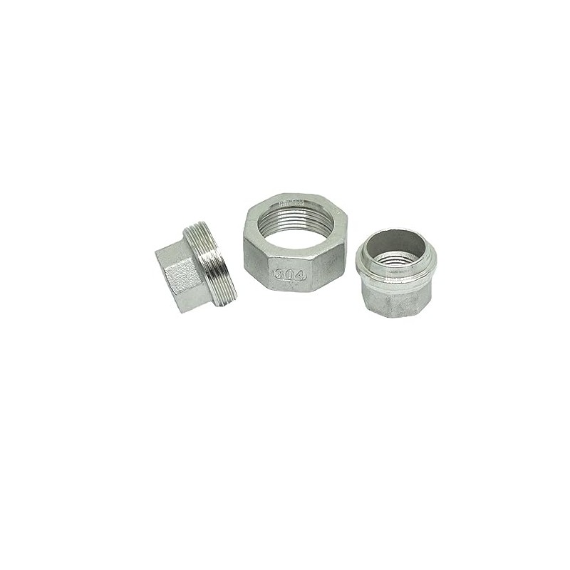 CDQBWKJGFJ 1 Piece Cast Pipe Fittings Threaded Union - 3/8"