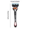 GQRT Manual Razor Set: 1 Razor Holder with Replaceable Heads,