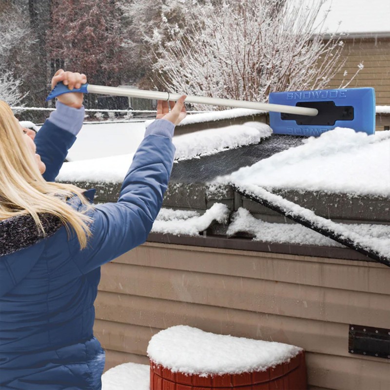 Snow Joe 18" Telescoping Snow Broom & Ice Scraper for