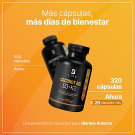 Life Vitamina 400 320 Softgels Alta Absorsión Aceite Coco Vitaminas Ingredientes Naturales Coconut Oil