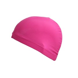 TECH-LINE-DIRECT Pink Easy Fit Unisex Adult Swimming Cap Hat Mens Womens Pool Sea Spandex Fabric