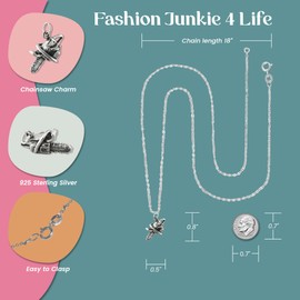 FashionJunkie4Life Sterling Silver Chainsaw Necklace, 18" Cable Chain, 18" Cable Chain | Gifts for Men & Women | Birthday Gift for Men and Women
