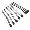 6PCS PC Extension Cable Set 30cm 24 Pin Motherboard Extension