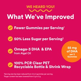 SmartyPants Women's Multivitamin Gummies, Omega 3 DHA/EPA, Methylfolate, CoQ10, Vitamin D3, C, B12, B6, A, K, Zinc, Three Fruit Flavors, 90 Count (30 Day Supply)