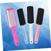 FRCOLOR Professional Tool Stainless Steel Foot File 3 Sandpapers Double