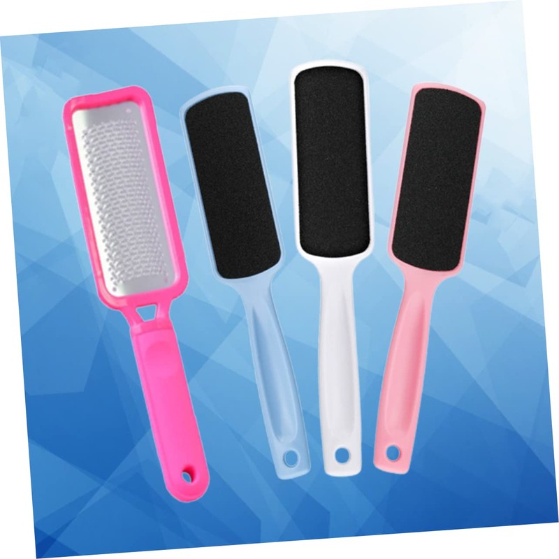 FRCOLOR Professional Tool Stainless Steel Foot File 3 Sandpapers Double