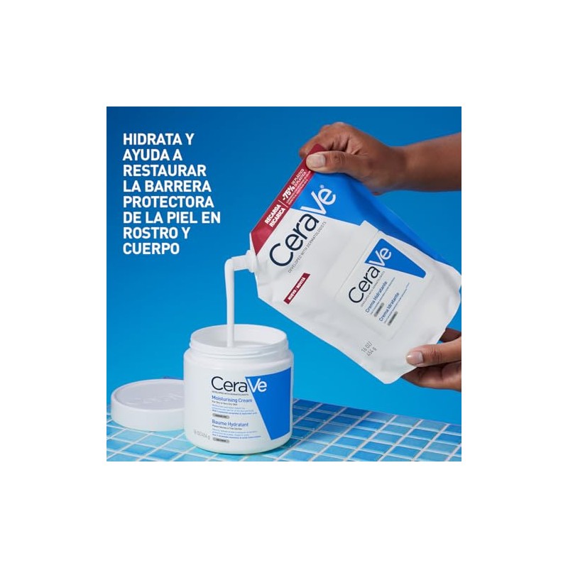 CeraVe Refill Crema Hidratante 16oz | Piel Seca a Muy