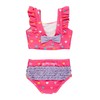 RuffleButts UPF50+ Colorful Hearts Waterfall Tankini - 7
